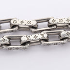 Louis Vuitton Necklace Collier Chain Monogram Silver Stainless Steel — view 7