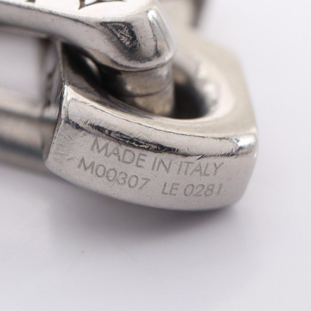 Louis Vuitton Necklace Collier Chain Monogram Silver Stainless Steel — view 5