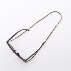 Chanel Sunglasses with CC Logo Chain Black Leather Eyewear — view 9