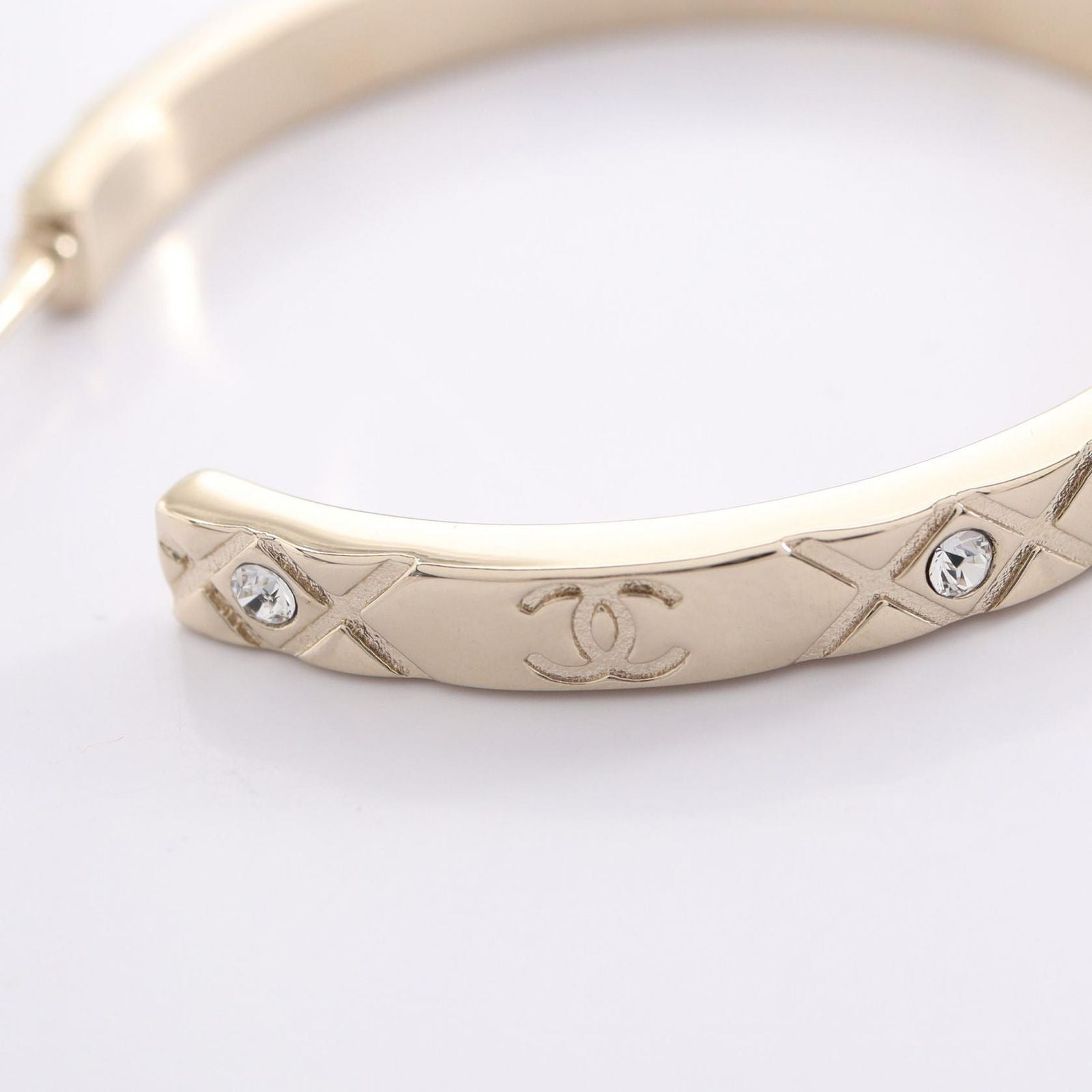 Chanel Earrings CC Logo Hoop — view 8