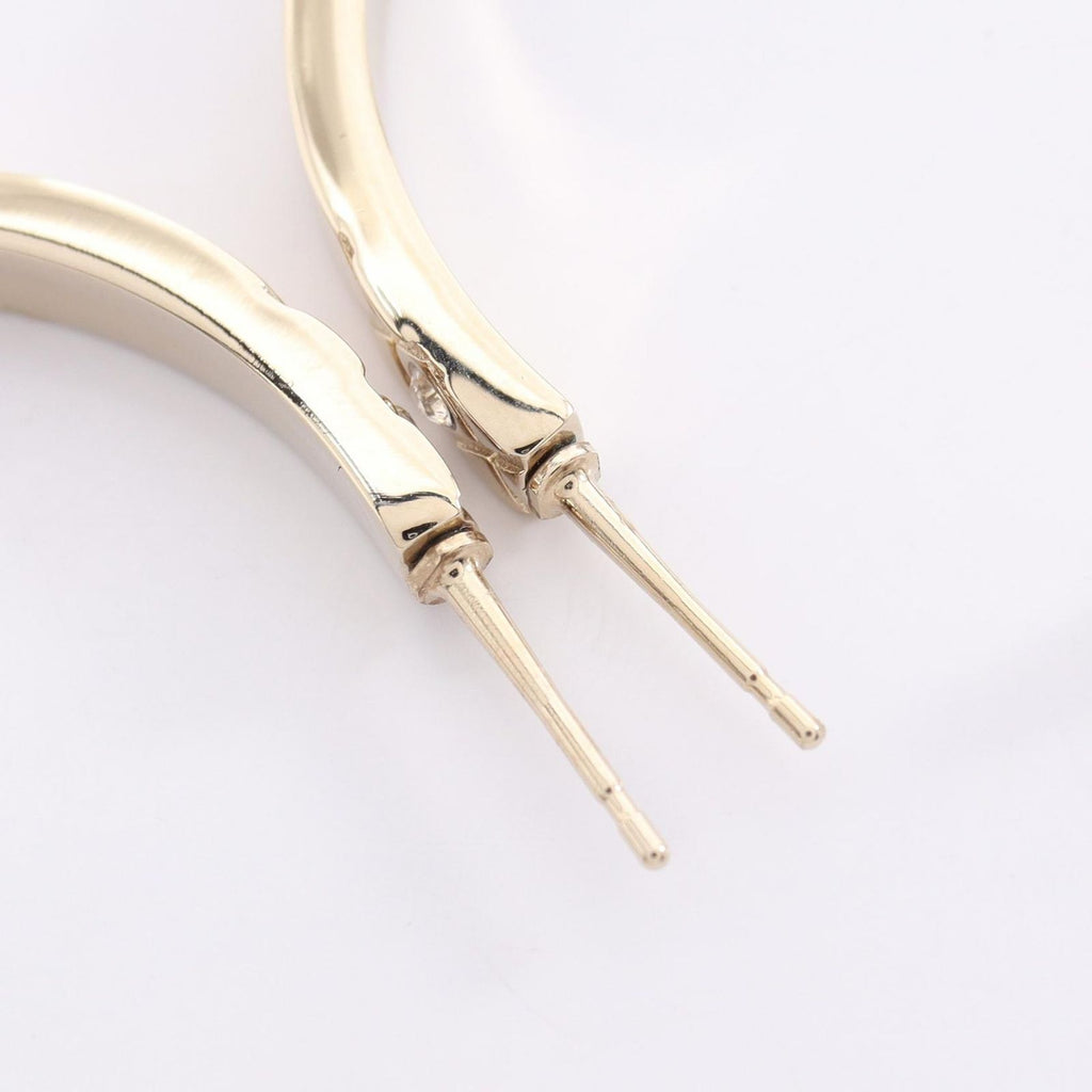 Chanel Earrings CC Logo Hoop — view 7