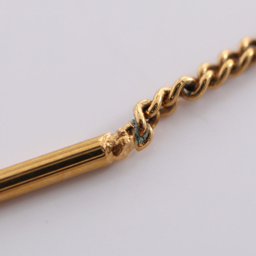Saint Laurent Paris Earrings Opyum Cassandra Calf Gold — view 6