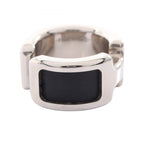Hermes Olympe PM Stainless Steel Leather Earring