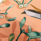 Hermes Scarf Carre 90 Neige D'antan Orange Silk — view 9