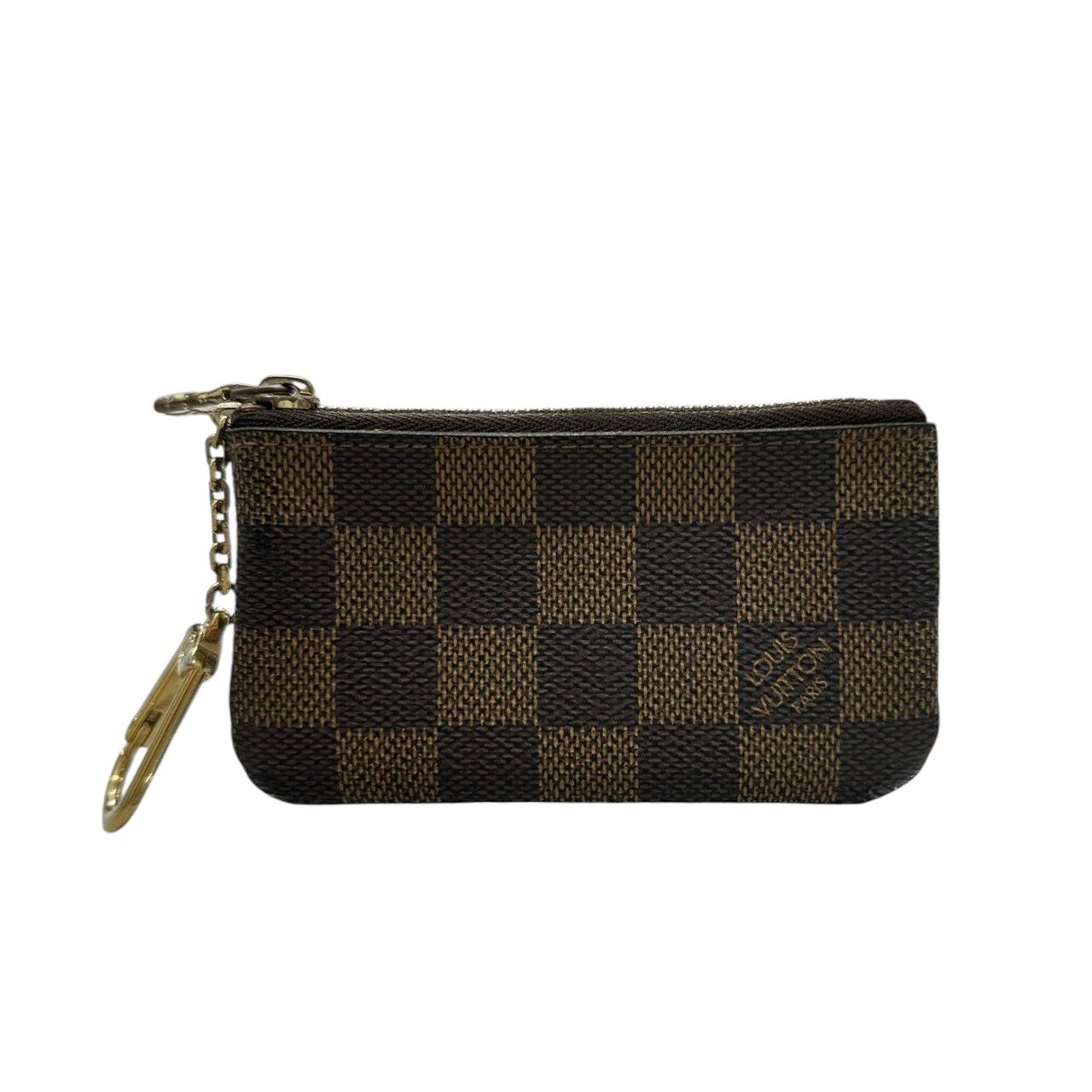 Louis Vuitton Damier Pochette Cles Brown Gold Coin Case