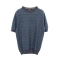 Fendi Knit Zucca Short Sleeve Fabric Sweater