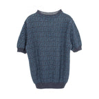 Fendi Knit Zucca Short Sleeve Fabric Sweater — view 2