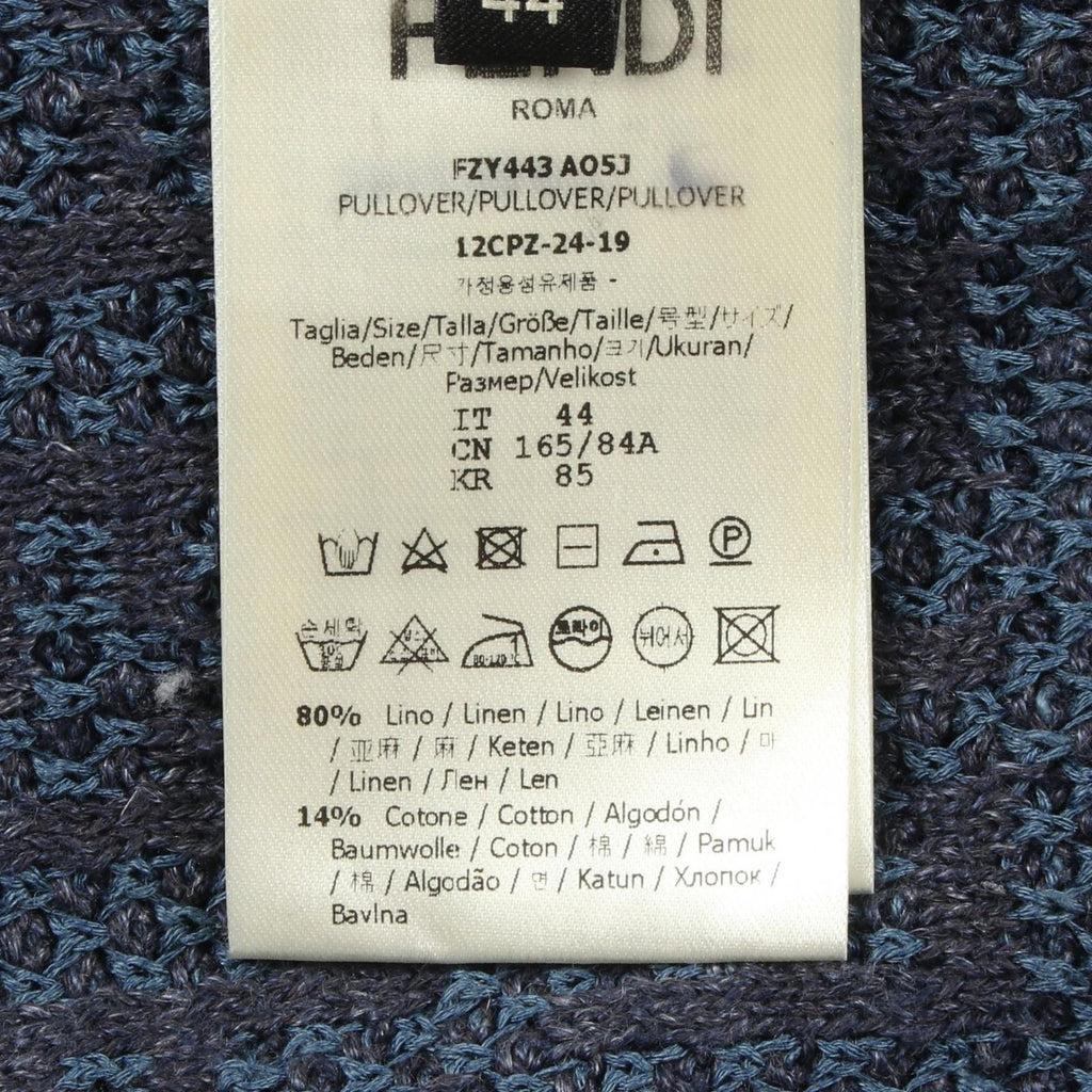 Fendi Knit Zucca Short Sleeve Fabric Sweater — view 4