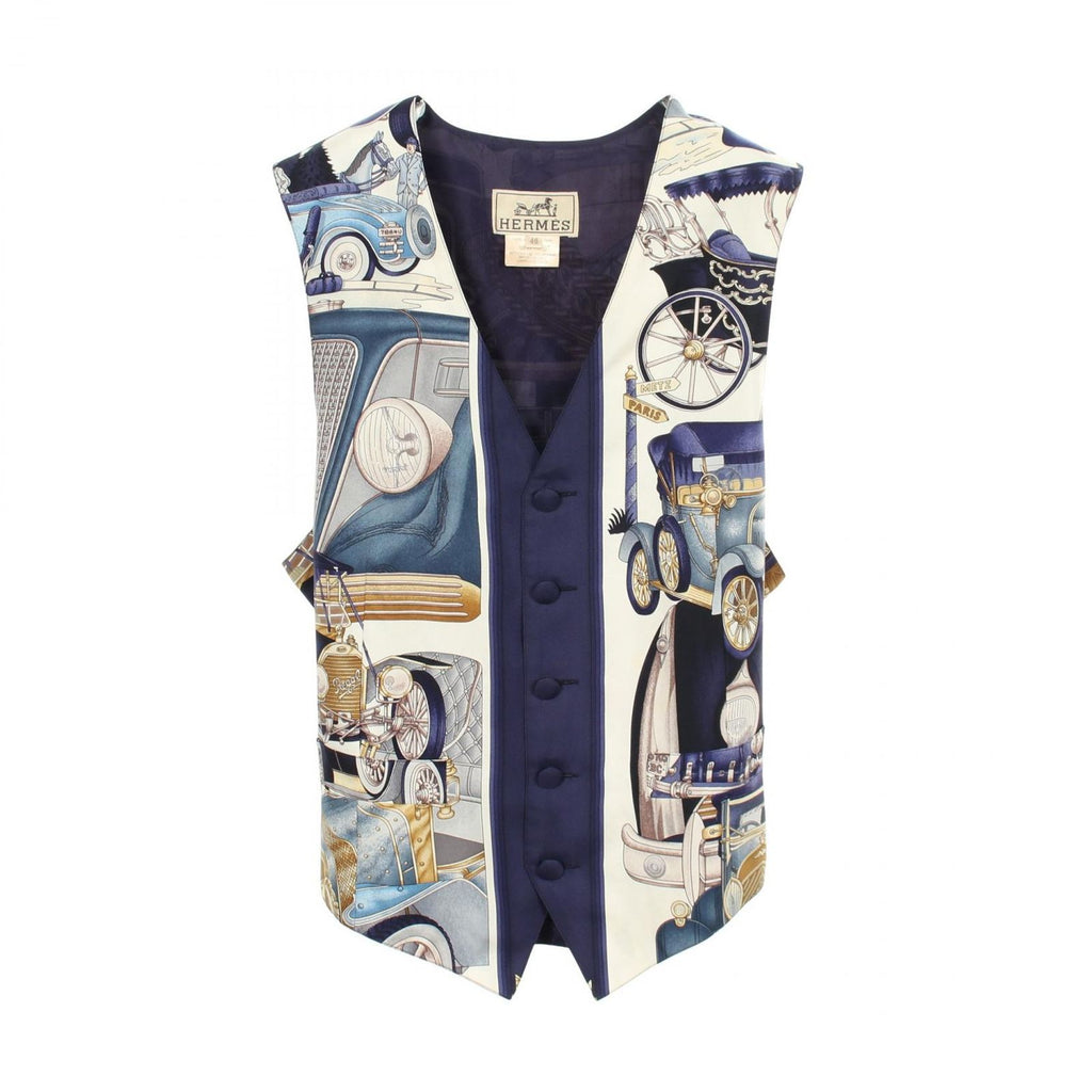 Hermes Vest Automobile Silk