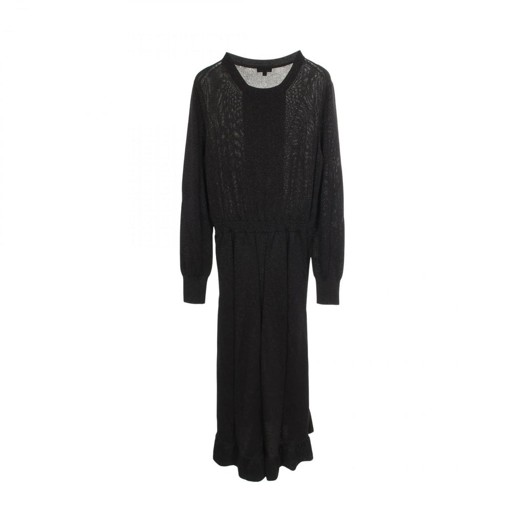 Chanel Dress CC Logo Button Long Sleeve Silk — view 2