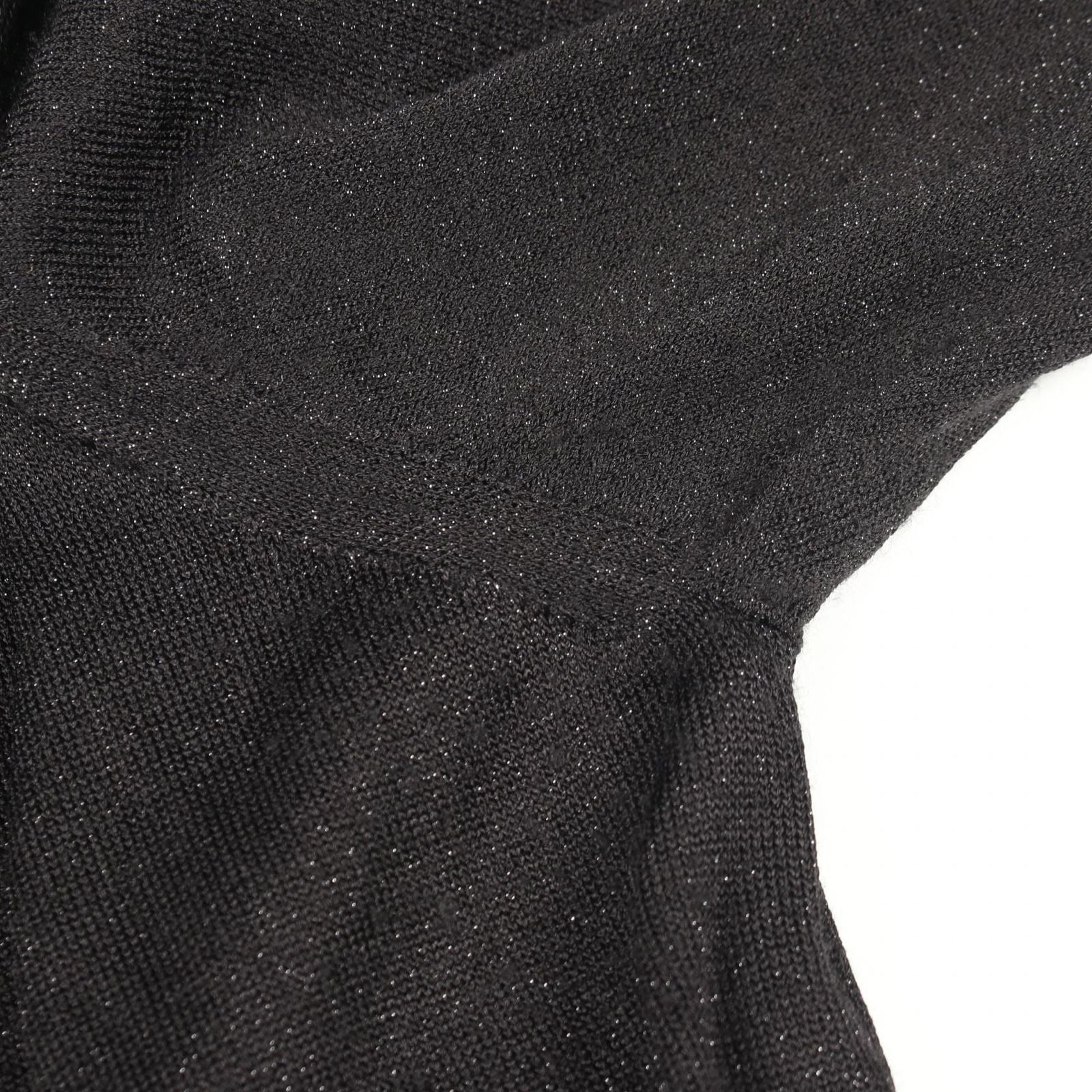 Chanel Dress CC Logo Button Long Sleeve Silk — view 7