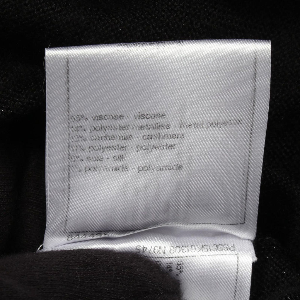 Chanel Dress CC Logo Button Long Sleeve Silk — view 4