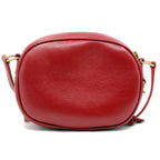Celine C Charm Shoulder Bag Red Gold Leather — view 2