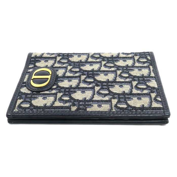 Dior 30 Montaigne Passport Case Beige Navy — view 3