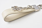 Prada Key Ring Key Holder Bag Charm Porta Motif White — view 3