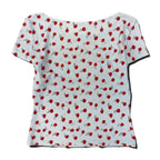 Chanel Cg9 Short Sleeve Top CC Logo Floral Motif 40 Light Blue — view 3