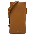Celine Shoulder Bag Brown Smartphone Pochette Leather