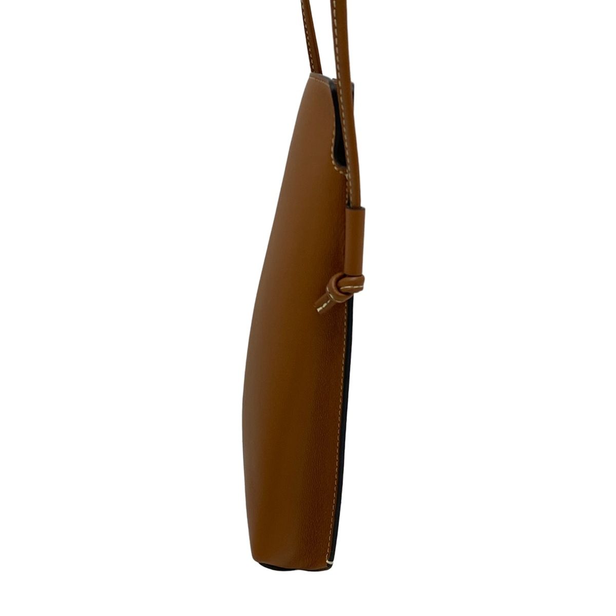 Celine Shoulder Bag Brown Smartphone Pochette Leather — view 4