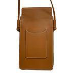Celine Shoulder Bag Brown Smartphone Pochette Leather — view 3