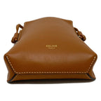 Celine Shoulder Bag Brown Smartphone Pochette Leather — view 5
