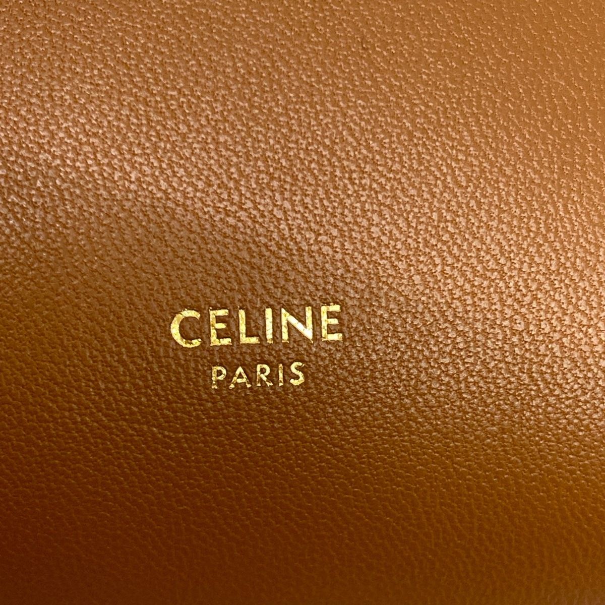 Celine Shoulder Bag Brown Smartphone Pochette Leather — view 8