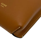 Celine Shoulder Bag Brown Smartphone Pochette Leather — view 6