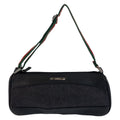 Gucci Sherry Line Black Silver Canvas Handbag Pouch