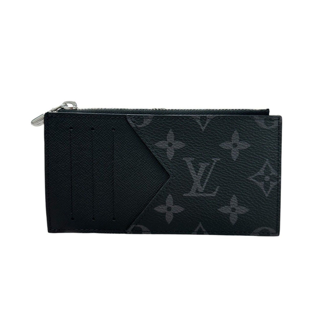 Louis Vuitton Monogram Eclipse Black Silver Coin Case