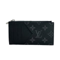 Louis Vuitton Monogram Eclipse Black Silver Coin Case