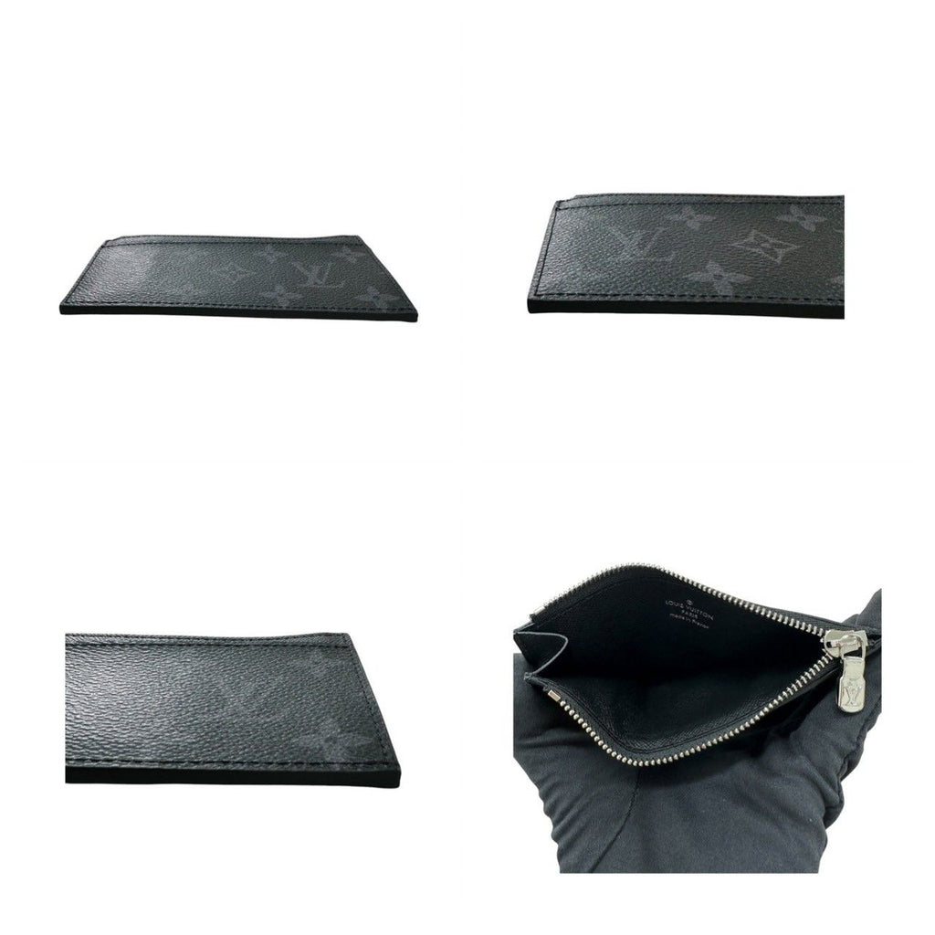 Louis Vuitton Monogram Eclipse Black Silver Coin Case — view 7