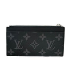 Louis Vuitton Monogram Eclipse Black Silver Coin Case — view 2