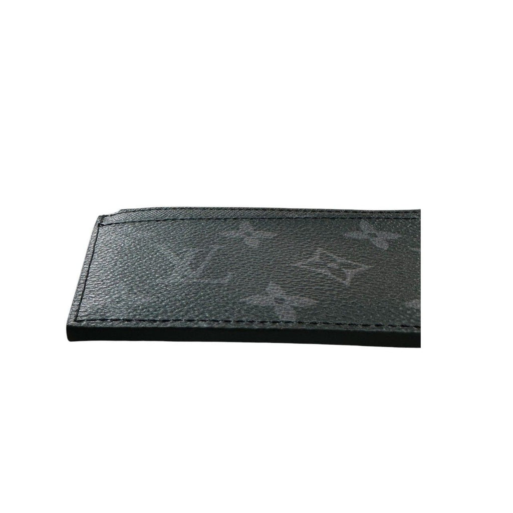 Louis Vuitton Monogram Eclipse Black Silver Coin Case — view 5