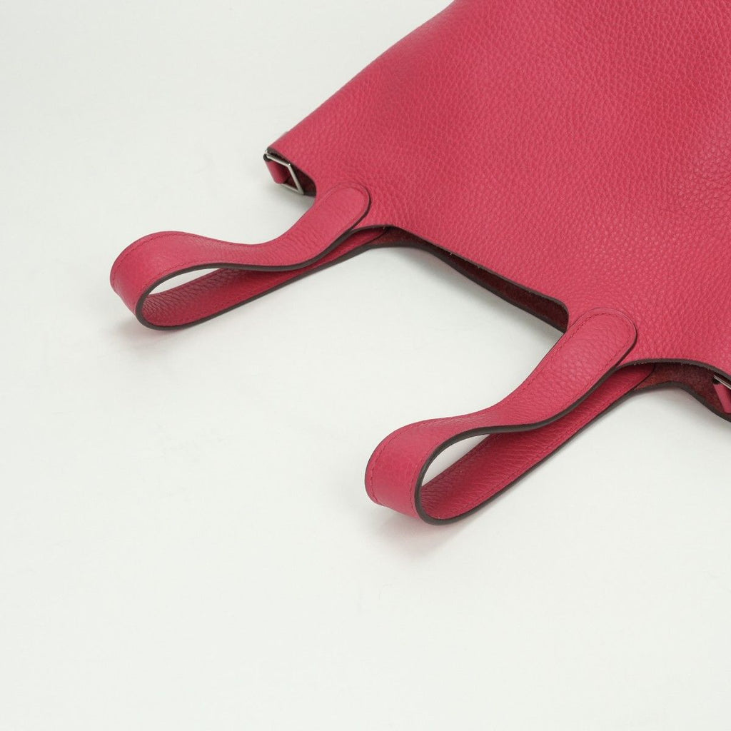 Hermes Picotin Lock PM 18 Tote Taurillon Clemence Rosetyrien Pink Silver — view 7