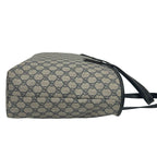 Gucci GG Supreme Logo Leather Tote Boston Bag Business Navy — view 6
