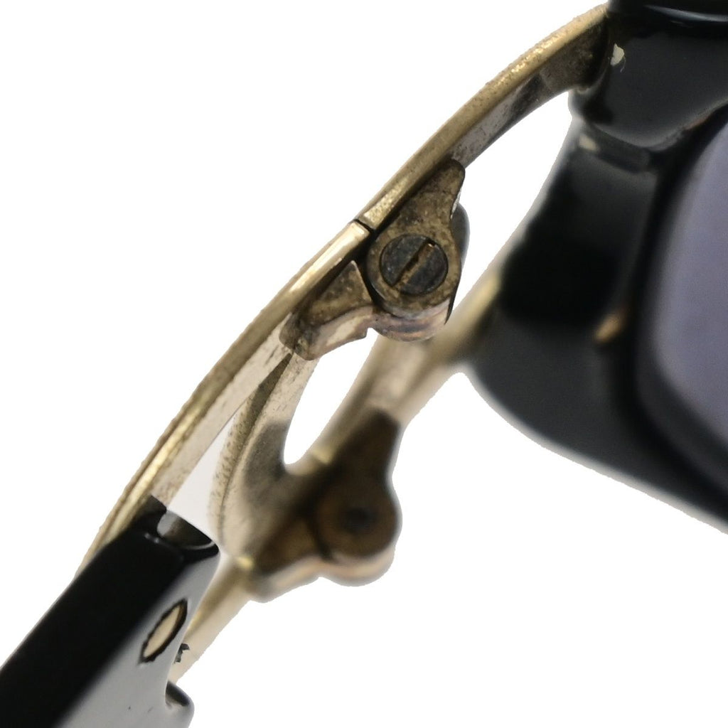Chanel Sunglasses CC Logo Black Gold Eyewear — view 9
