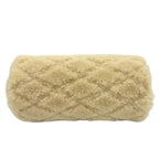 Saint Laurent Paris Shearling Leather YSL Chain Shoulder Tube Bag Beige — view 5