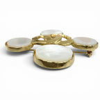 Chanel Vintage CC Logo Shell Brooch Gold — view 3