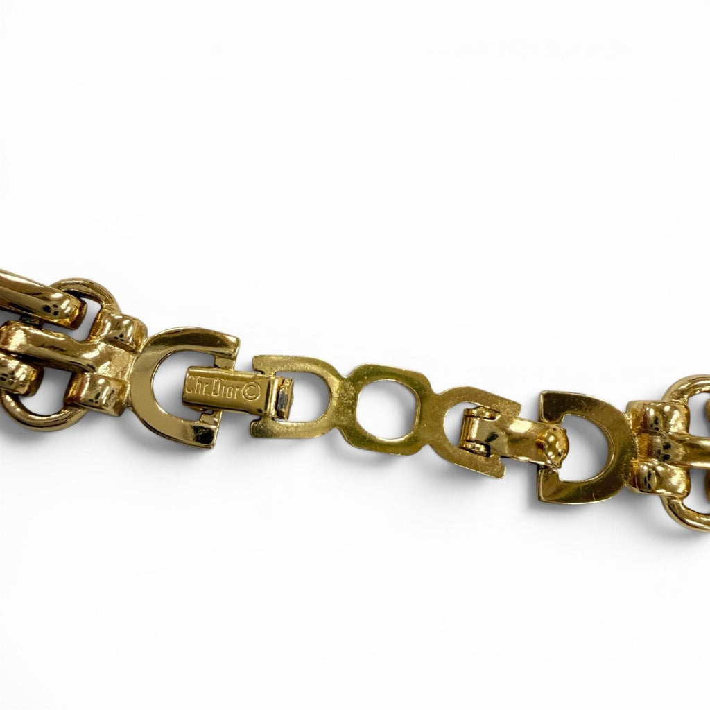 Dior Vintage Chain Necklace Choker Gold — view 4