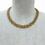 Dior Vintage Chain Necklace Choker Gold — view 2
