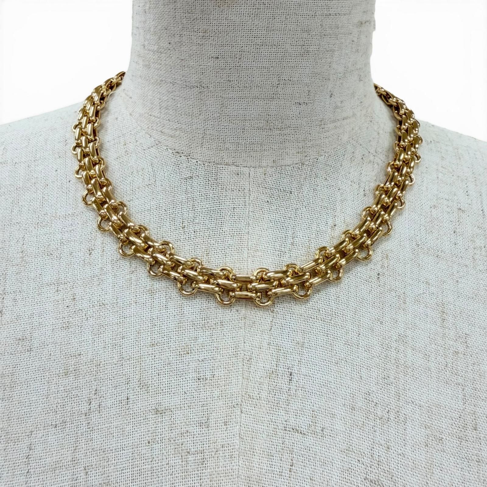 Dior Vintage Chain Necklace Choker Gold — view 2