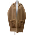 Fendi Cashmere Stefano Pilati FF Logo Buckle Mink Pocket Hooded Scarf Hoodie