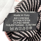 Chanel 24c Gator Cruise Collection CC Logo Rib Knit Leg Warmers Pink Sweater — view 6