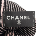 Chanel 24c Gator Cruise Collection CC Logo Rib Knit Leg Warmers Pink Sweater — view 5