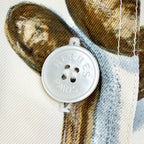 Hermes About Vintage a Propos de Bottes Boots Silk 100% Logo Button Short — view 5