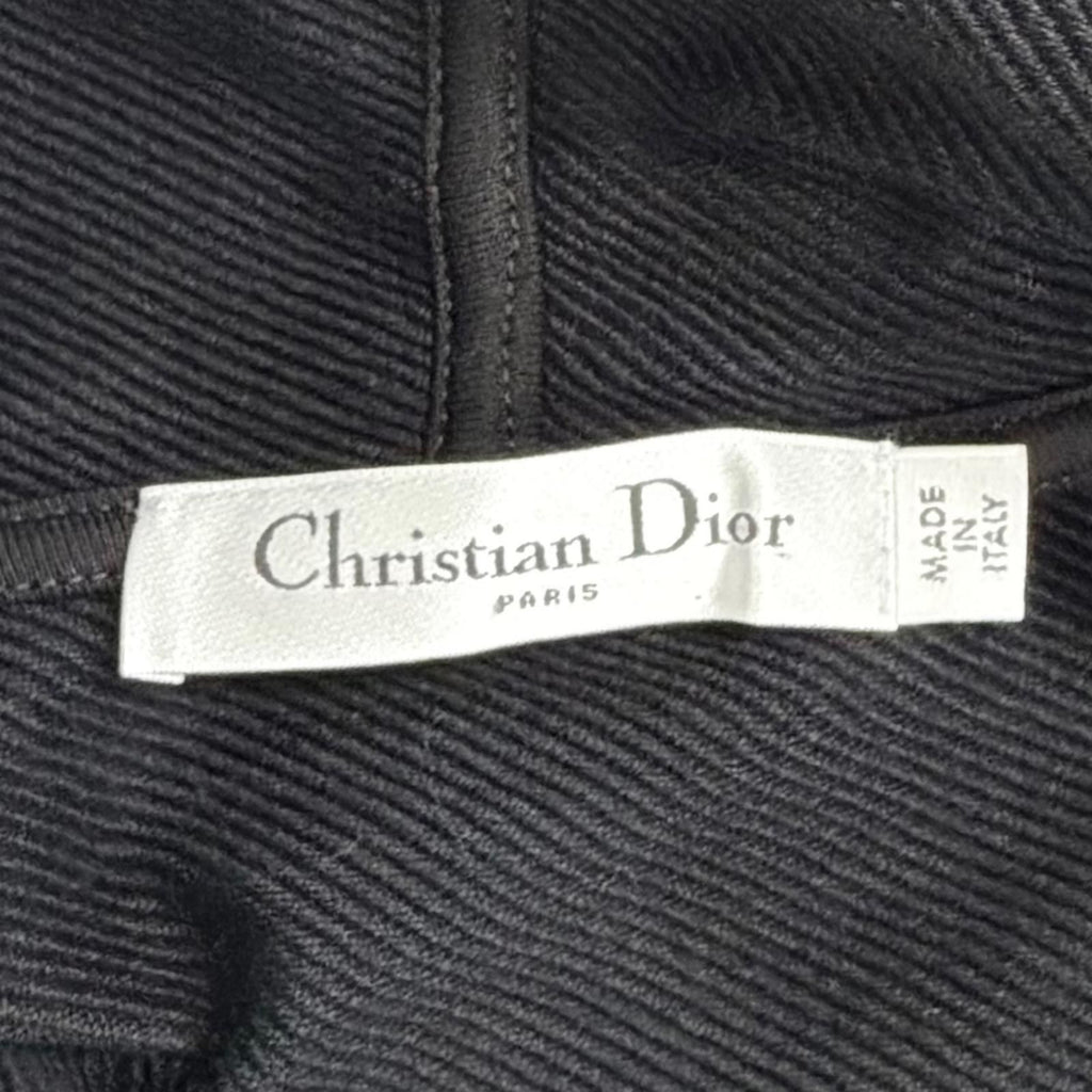 Dior Cotton 100% Flower Logo Embroidery Hoodie Black XS — view 7