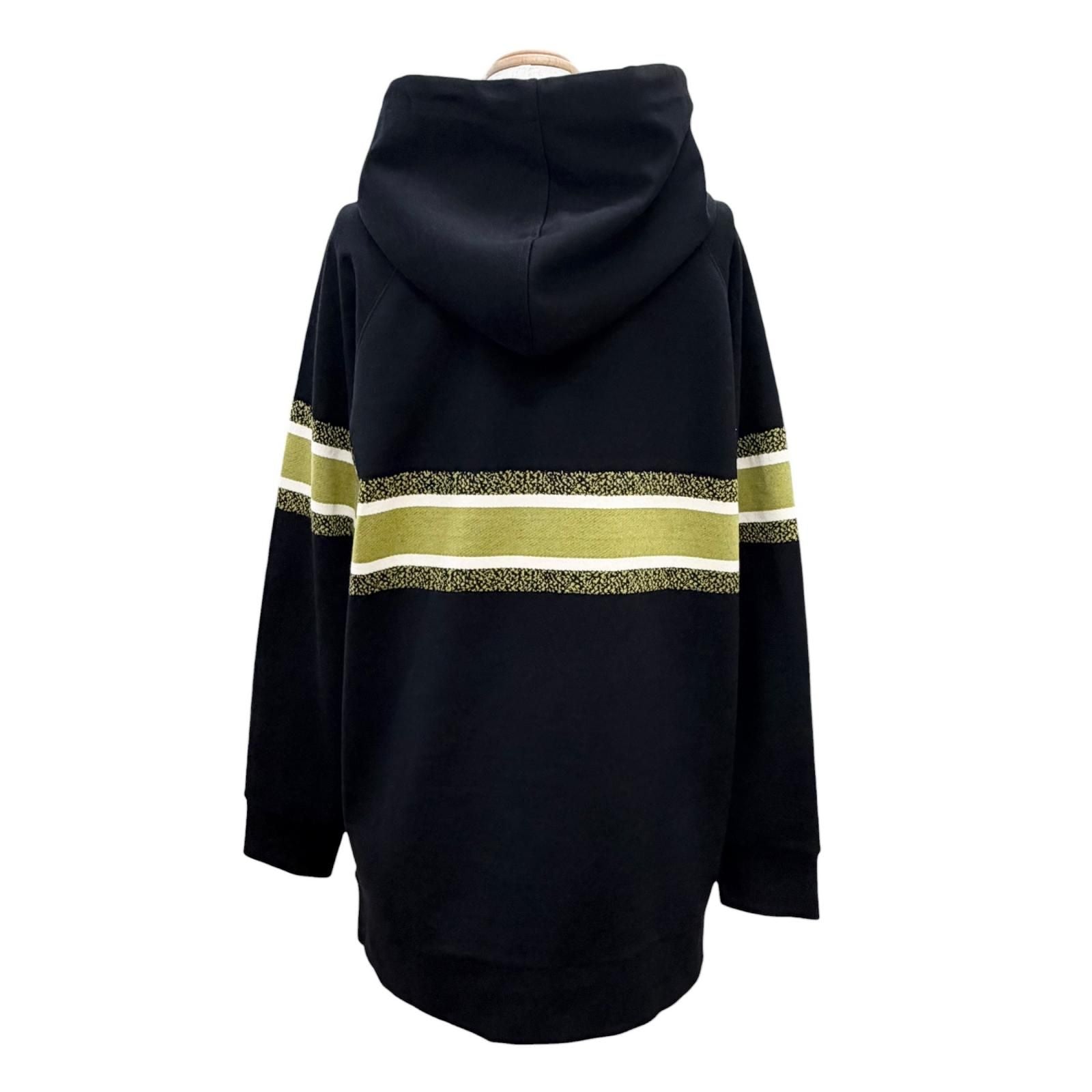 Dior Cotton 100% Flower Logo Embroidery Hoodie Black XS — view 4
