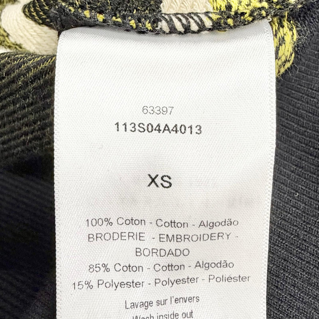 Dior Cotton 100% Flower Logo Embroidery Hoodie Black XS — view 8
