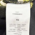 Dior Cotton 100% Flower Logo Embroidery Hoodie Black XS — view 8