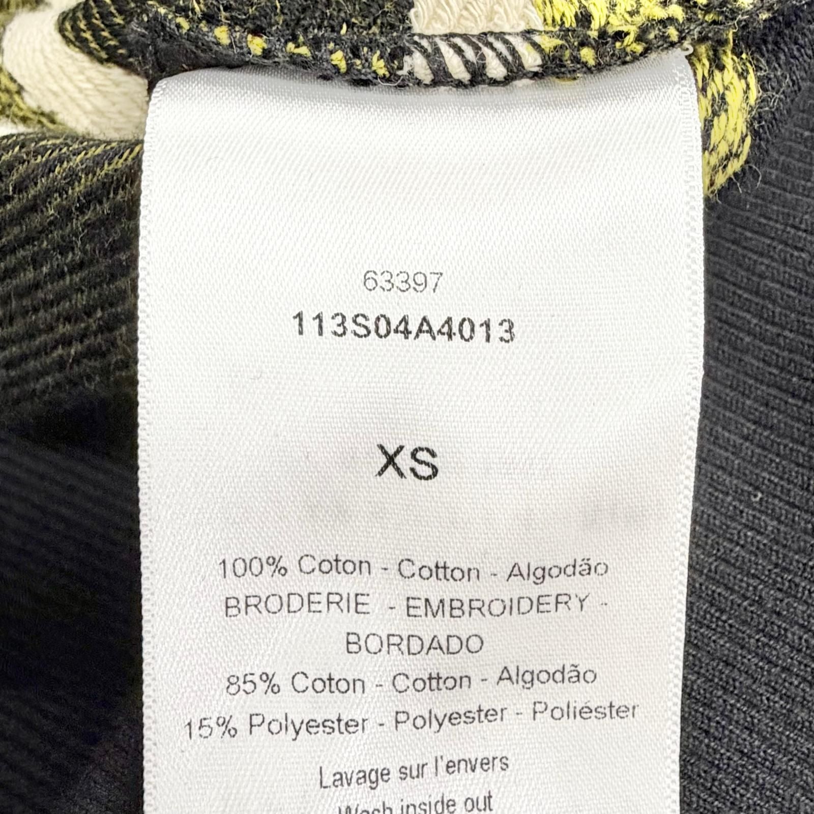 Dior Cotton 100% Flower Logo Embroidery Hoodie Black XS — view 8