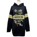 Dior Cotton 100% Flower Logo Embroidery Hoodie Black XS